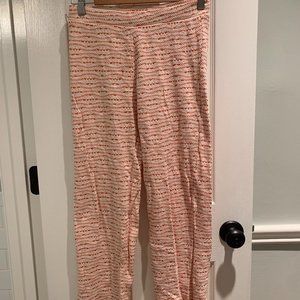 ZARA Knitted Orange and White Pants